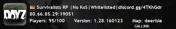 Survivalists RP |No KoS|Whitelisted|discord.gg/4TKhGdr