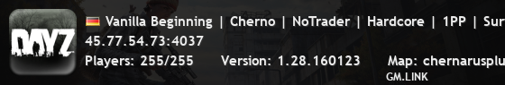 Vanilla Beginning | Cherno | NoTrader | Hardcore | 1PP | Survival
