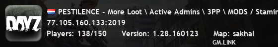 PESTILENCE - More Loot \ Active Admins \ 3PP \ MODS / Stamina+