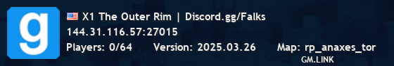 X1 The Outer Rim | Discord.gg/Falks