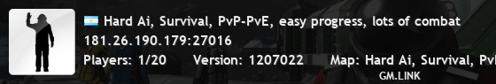 Hard Ai, Survival, PvP-PvE, easy progress, lots of combat
