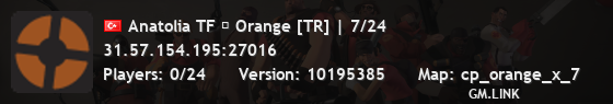 Anatolia TF ▶ Orange [TR] | 7/24