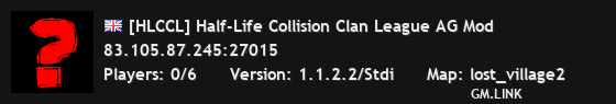 [HLCCL] Half-Life Collision Clan League AG Mod