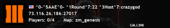 ^0-^5AAE^0- ^1Round^7:22 ^3Host^7:crazygod