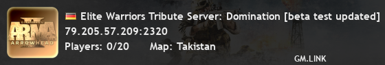 Elite Warriors Tribute Server: Domination [beta test updated]
