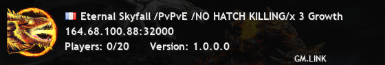 Eternal Skyfall /PvPvE /NO HATCH KILLING/x 1.5 Growth