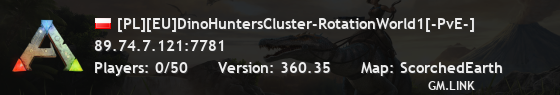 [PL][EU]DinoHuntersCluster-RotationWorld1[-PvE-]