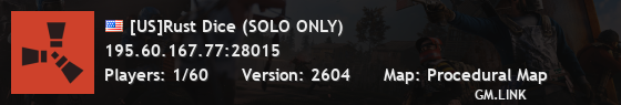 [US]Rust Dice (SOLO ONLY)
