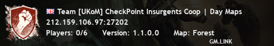 Team [UKoM] CheckPoint Insurgents Coop | Day Maps