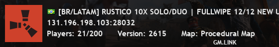 [BR/LATAM] RUSTICO 10X SOLO/DUO | FULLWIPE 12/12 NEW UPDATE!