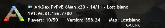 ArkDex PvPvE 6Man x20 - 14/11 - Lost Island