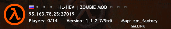 ★   ★   ★    HL-HEV | ZOMBIE MOD  ★   ★   ★