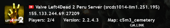 Valve Left4Dead 2 Peru Server (srcds1014-lim1.251.195)