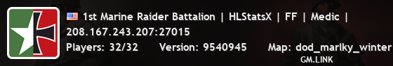 1st Marine Raider Battalion | HLStatsX | FF | Medic |