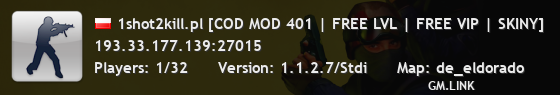 1shot2kill.pl [COD MOD 401 | FREE LVL | FREE VIP | SKINY]