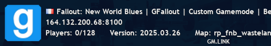 Fallout: New World Blues | GFallout | Custom Gamemode | Beta