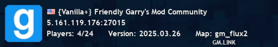 {Vanilla+} Friendly Garry's Mod Community