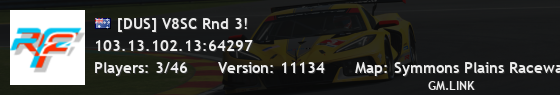 [DUS] V8SC Rnd 3!