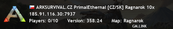 ARKSURVIVAL.CZ PrimalEthernal [CZ/SK] Ragnarok 10x