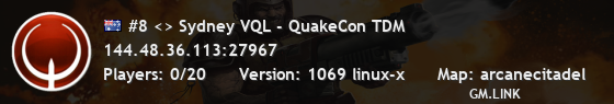 #8 <> Sydney VQL - QuakeCon TDM
