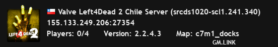 Valve Left4Dead 2 Chile Server (srcds1020-scl1.241.340)