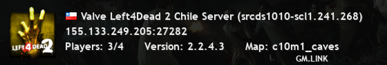 Valve Left4Dead 2 Chile Server (srcds1010-scl1.241.268)