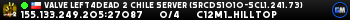Valve Left4Dead 2 Chile Server (srcds1010-scl1.241.73)