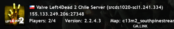 Valve Left4Dead 2 Chile Server (srcds1020-scl1.241.334)
