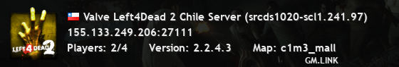Valve Left4Dead 2 Chile Server (srcds1020-scl1.241.97)
