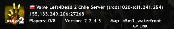 Valve Left4Dead 2 Chile Server (srcds1020-scl1.241.254)