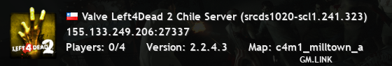 Valve Left4Dead 2 Chile Server (srcds1020-scl1.241.323)