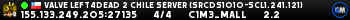 Valve Left4Dead 2 Chile Server (srcds1010-scl1.241.121)