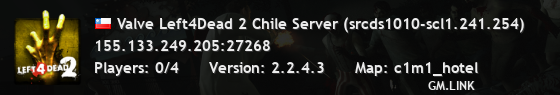 Valve Left4Dead 2 Chile Server (srcds1010-scl1.241.254)