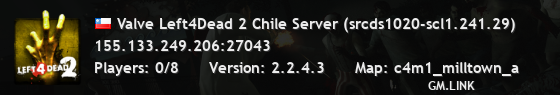 Valve Left4Dead 2 Chile Server (srcds1020-scl1.241.29)