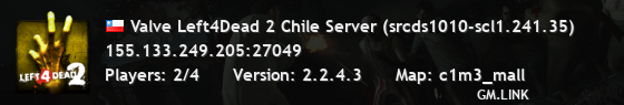Valve Left4Dead 2 Chile Server (srcds1010-scl1.241.35)