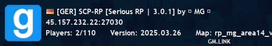 [GER] SCP-RP [Serious RP | 3.0.1] by ★ MG ★