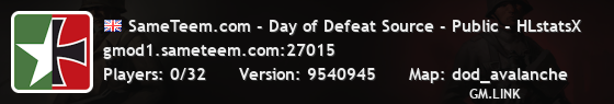 SameTeem.com - Day of Defeat Source - Public - HLstatsX