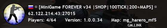 █ [MiniGame FOREVER v34 |SHOP|100TICK|200+MAPS] █