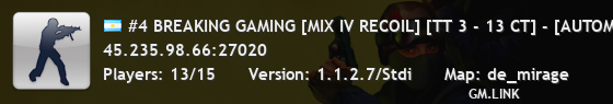 #4 BREAKING GAMING [MIX IV RECOIL] [TT 6 - 2 CT] - [AUTOMIX EN