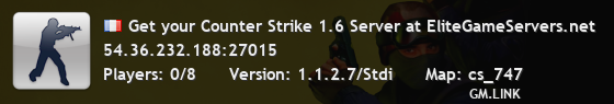 Get your Counter Strike 1.6 Server at EliteGameServers.net