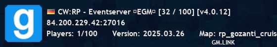 CW:RP - Eventserver ★EGM★ [12 / 100] [v4.0.12]