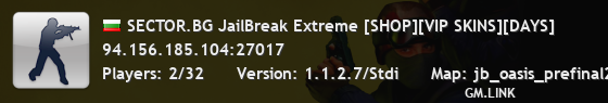 SECTOR.BG JailBreak Extreme [SHOP][VIP SKINS][DAYS]