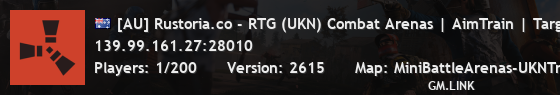 [AU] Rustoria.co - RTG (UKN) Combat Arenas | AimTrain | Targets