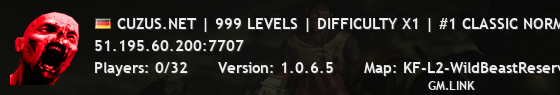 CUZUS.NET | 999 LEVELS | DIFFICULTY X1 | #1 CLASSIC NORMAL