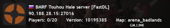BMRF Touhou Hale server [FastDL]