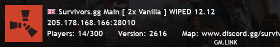 Survivors.gg Main [ 2x Vanilla ] WIPED 12.12