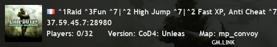 ^1Raid ^3Fun ^7|^2 High Jump ^7|^2 Fast XP, Anti Cheat ^7| raid-gaming.net