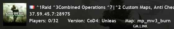 ^1Raid ^3Combined Operations ^7|^2 Custom Maps, Anti Cheat ^7| raid-gaming.net