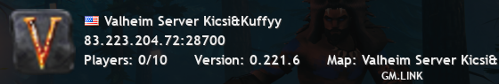 Valheim Server Kicsi&Kuffyy