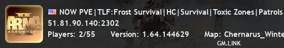NOW PVE|TLF:Frost Survival|HC|Survival|Toxic Zones|Patrols|[PVE
